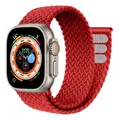 Bracelet tressé solo pour Apple Watch 40 à 49 mm – Couleur du bracelet Red