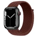 Bracelet tressé solo pour Apple Watch 40 à 49 mm – Couleur du bracelet wine red
