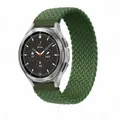 Bracelet tressé solo pour Samsung Galaxy Watch 44mm 20 à 22mm – Couleur du bracelet Inverness Green