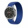 Bracelet tressé solo pour Samsung Galaxy Watch 44mm 20 à 22mm – Couleur du bracelet Atlantic Blue