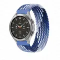 Bracelet tressé solo pour Samsung Galaxy Watch 44mm 20 à 22mm – Couleur du bracelet Blueberry