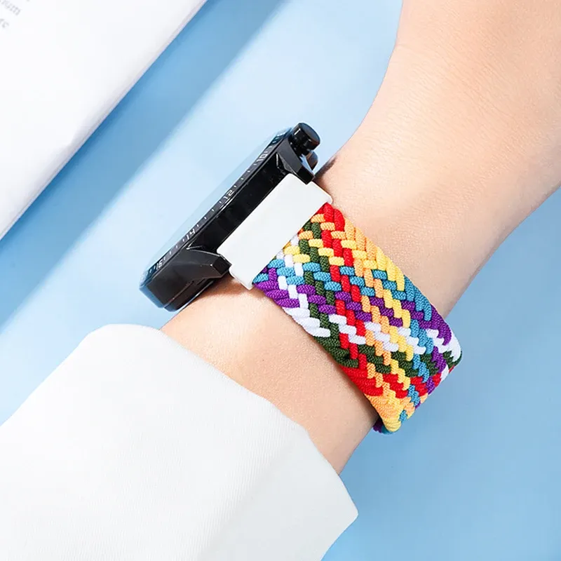 Bracelet tressé solo pour Samsung Galaxy Watch 44mm 20 à 22mm