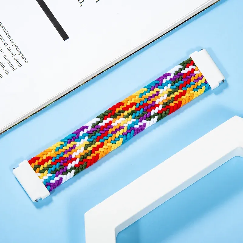 Bracelet tressé solo pour Samsung Galaxy Watch 44mm 20 à 22mm