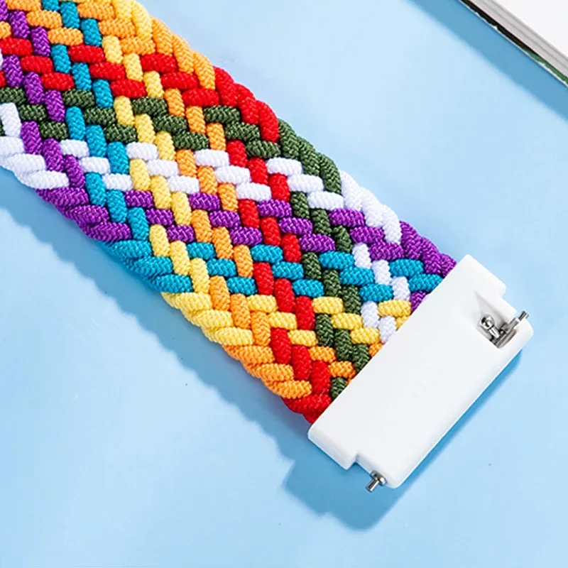Bracelet tressé solo pour Samsung Galaxy Watch 44mm 20 à 22mm