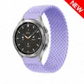Bracelet tressé solo pour Samsung Galaxy Watch 44mm 20 à 22mm – Couleur du bracelet lavender