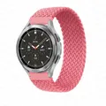 Bracelet tressé solo pour Samsung Galaxy Watch 44mm 20 à 22mm – Couleur du bracelet Pink Punch