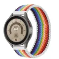Bracelet tressé solo pour Samsung Galaxy Watch 44mm 20 à 22mm – Couleur du bracelet Pride Edition
