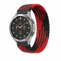 Bracelet tressé solo pour Samsung Galaxy Watch 44mm 20 à 22mm – Couleur du bracelet Red between black