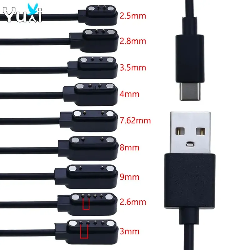 Câble chargeur magnétique USB Type C 2/4 broches