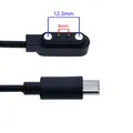 Câble chargeur magnétique USB Type C 2/4 broches – Couleur TypeC-4-12.3