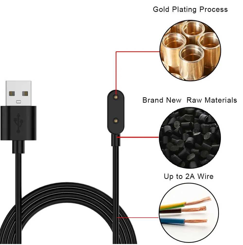 Câble de charge magnétique USB pour Keep B4/Huawei Band 6/7