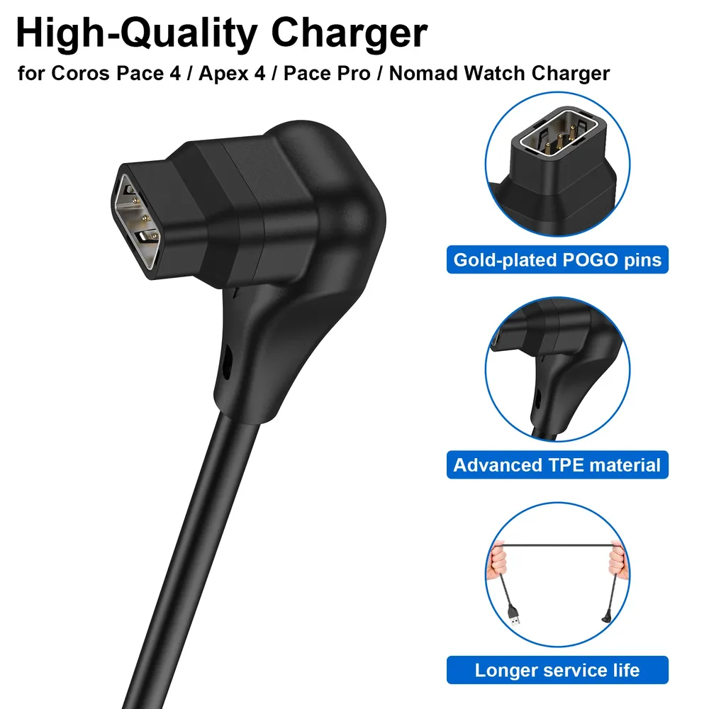 Câble USB Type-C pour montre connectée Coros 2 pièces