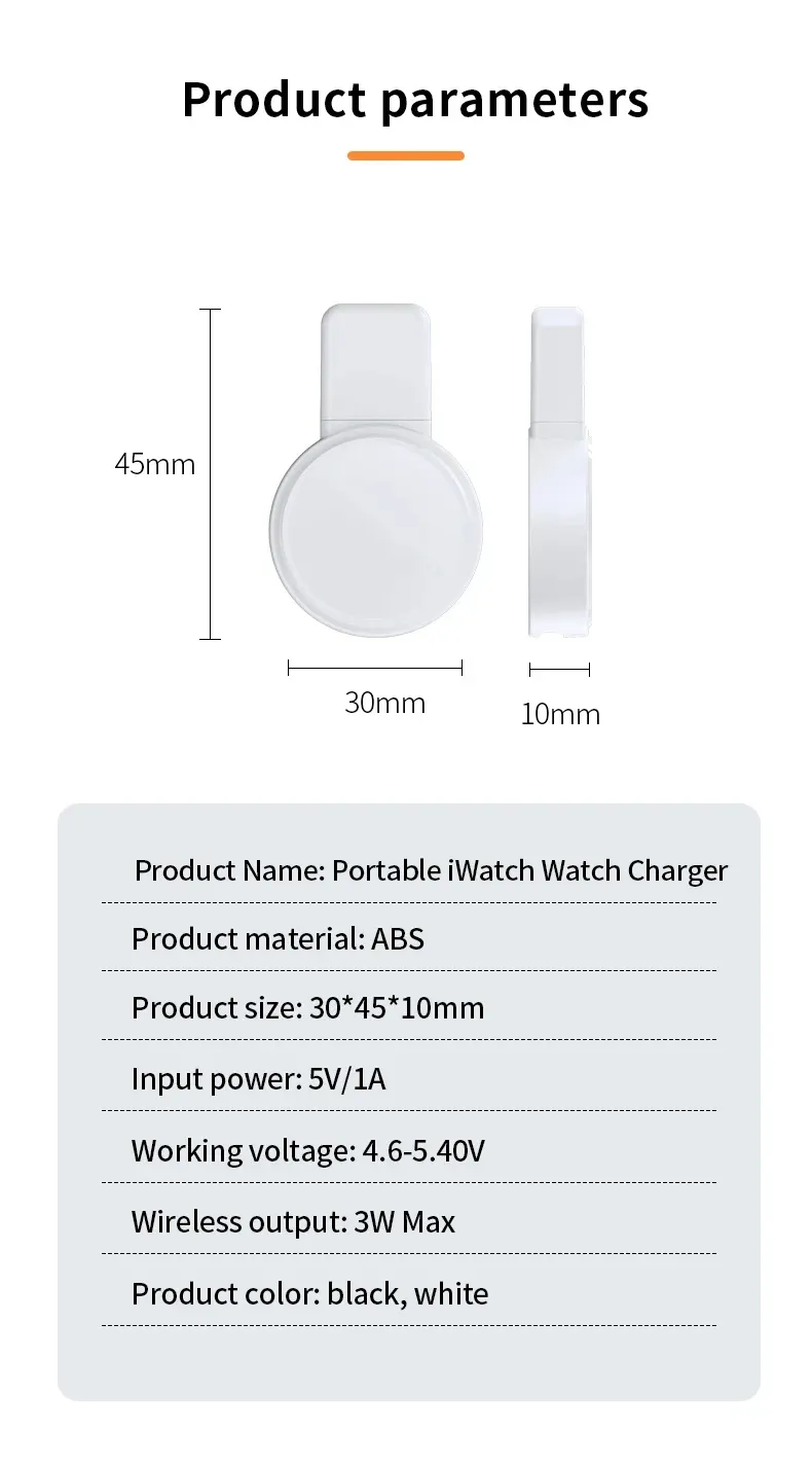Chargeur magnétique USB C pour Apple Watch Series 1-11