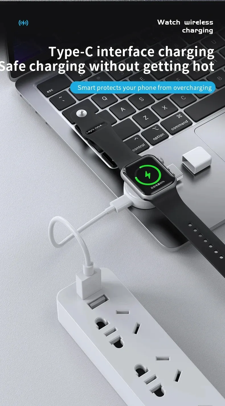 Chargeur magnétique USB C pour Apple Watch Series 1-11