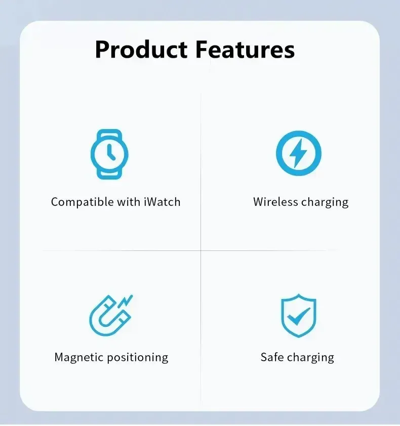 Chargeur magnétique USB C pour Apple Watch Series 1-11