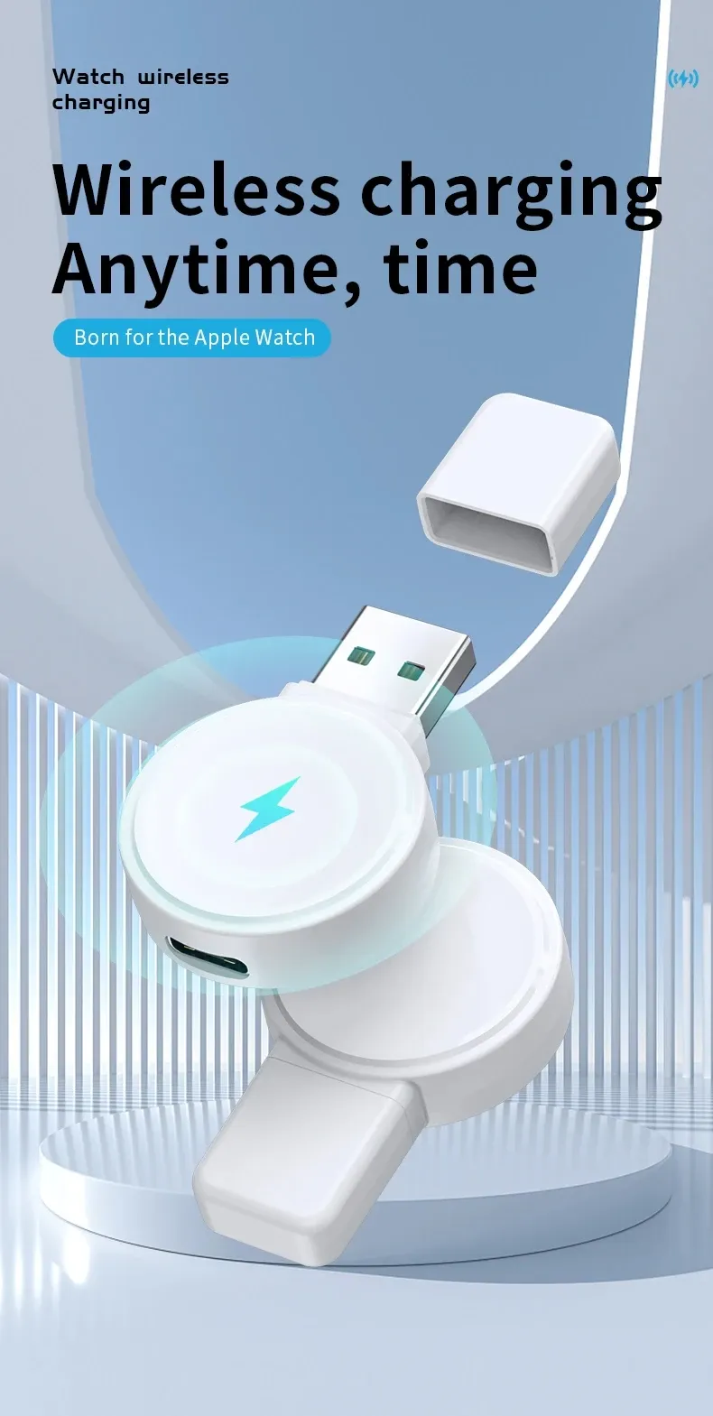 Chargeur magnétique USB C pour Apple Watch Series 1-11