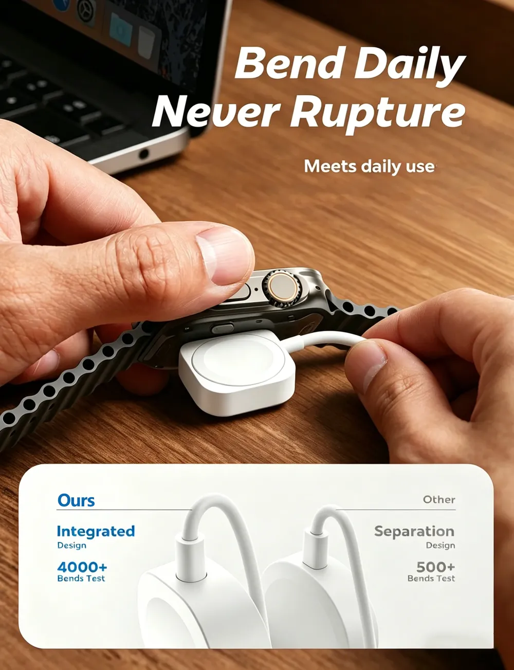 Chargeur magnétique USB Type-C pour Apple Watch Series