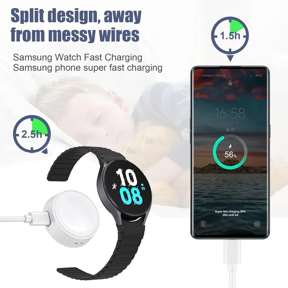 Chargeur rapide pour Samsung Galaxy Watch 4-8
