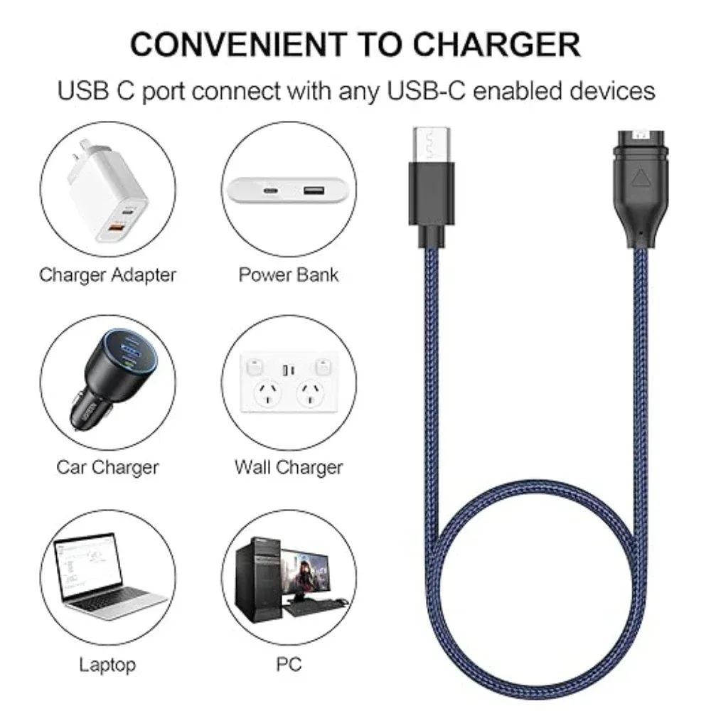 Chargeur USB-C pour Garmin Instinct Venu