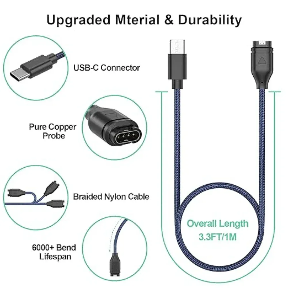 Chargeur USB-C pour Garmin Instinct Venu