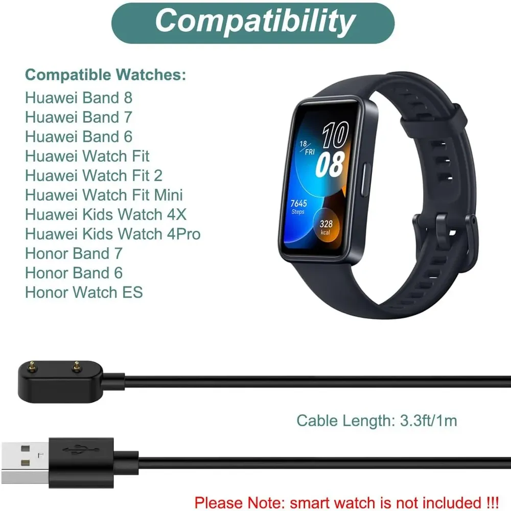 Chargeur USB pour Huawei Band 7 8 9 10
