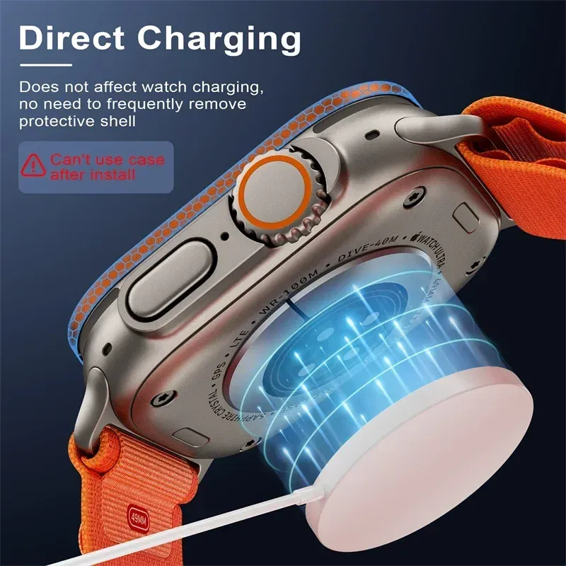 Coque alliage zinc pour Apple Watch Ultra 2-4 49mm