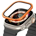 Coque alliage zinc pour Apple Watch Ultra 2-4 49mm – Couleur Orange 5