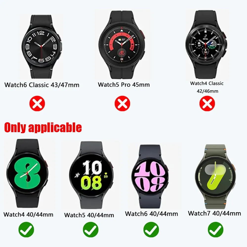 Coque protection PC verre trempé pour Samsung Galaxy Watch