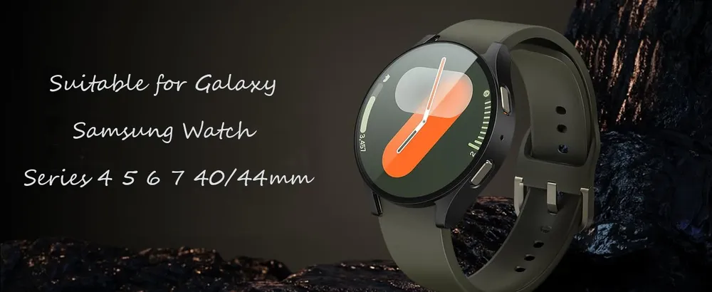 Coque protection PC verre trempé pour Samsung Galaxy Watch