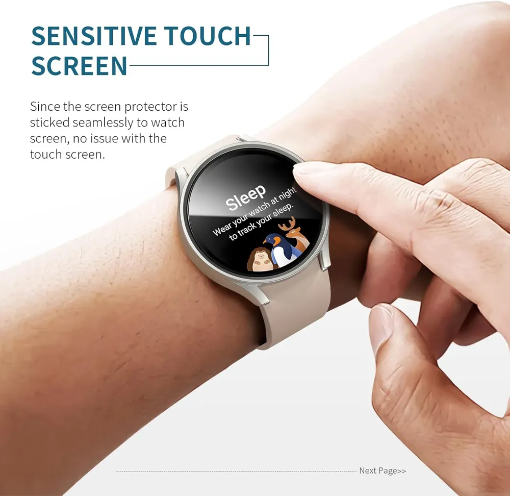 Coque protection PC verre trempé pour Samsung Galaxy Watch