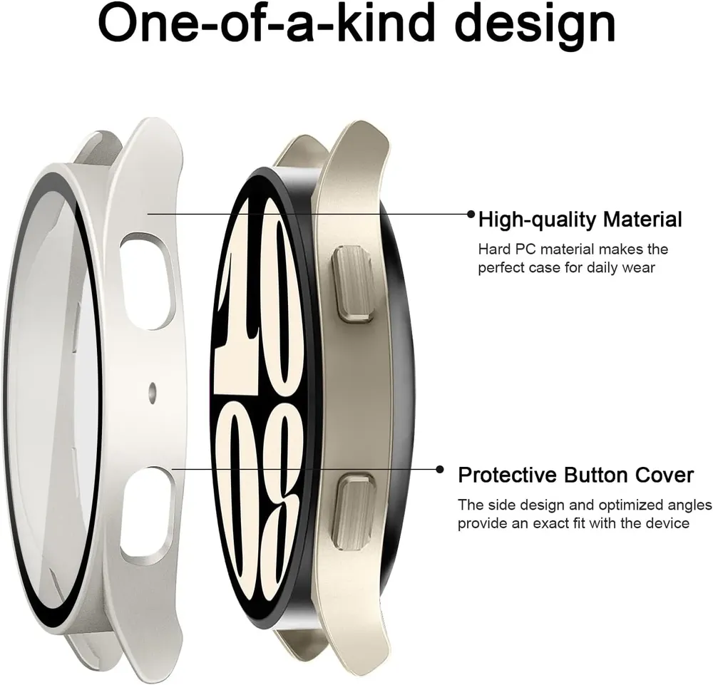 Coque protection PC verre trempé pour Samsung Galaxy Watch