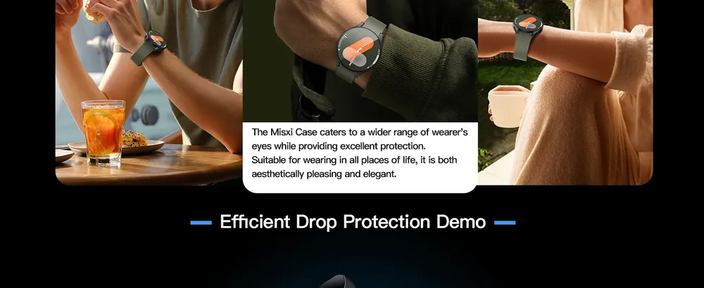 Coque protection PC verre trempé pour Samsung Galaxy Watch