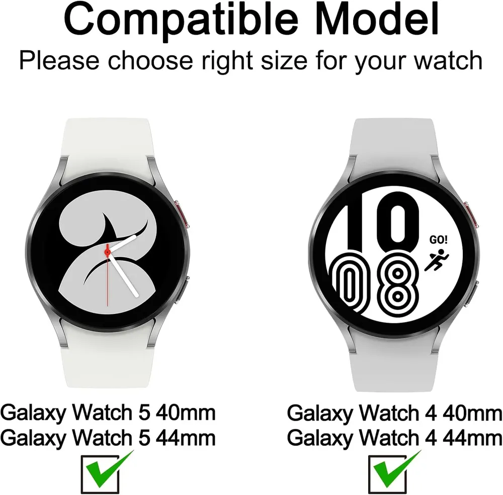 Coque protection PC verre trempé pour Samsung Galaxy Watch