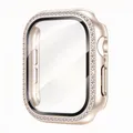 Coque + verre trempé pour Apple Watch Series 12/11/10/SE Ultra – Couleur Starlight