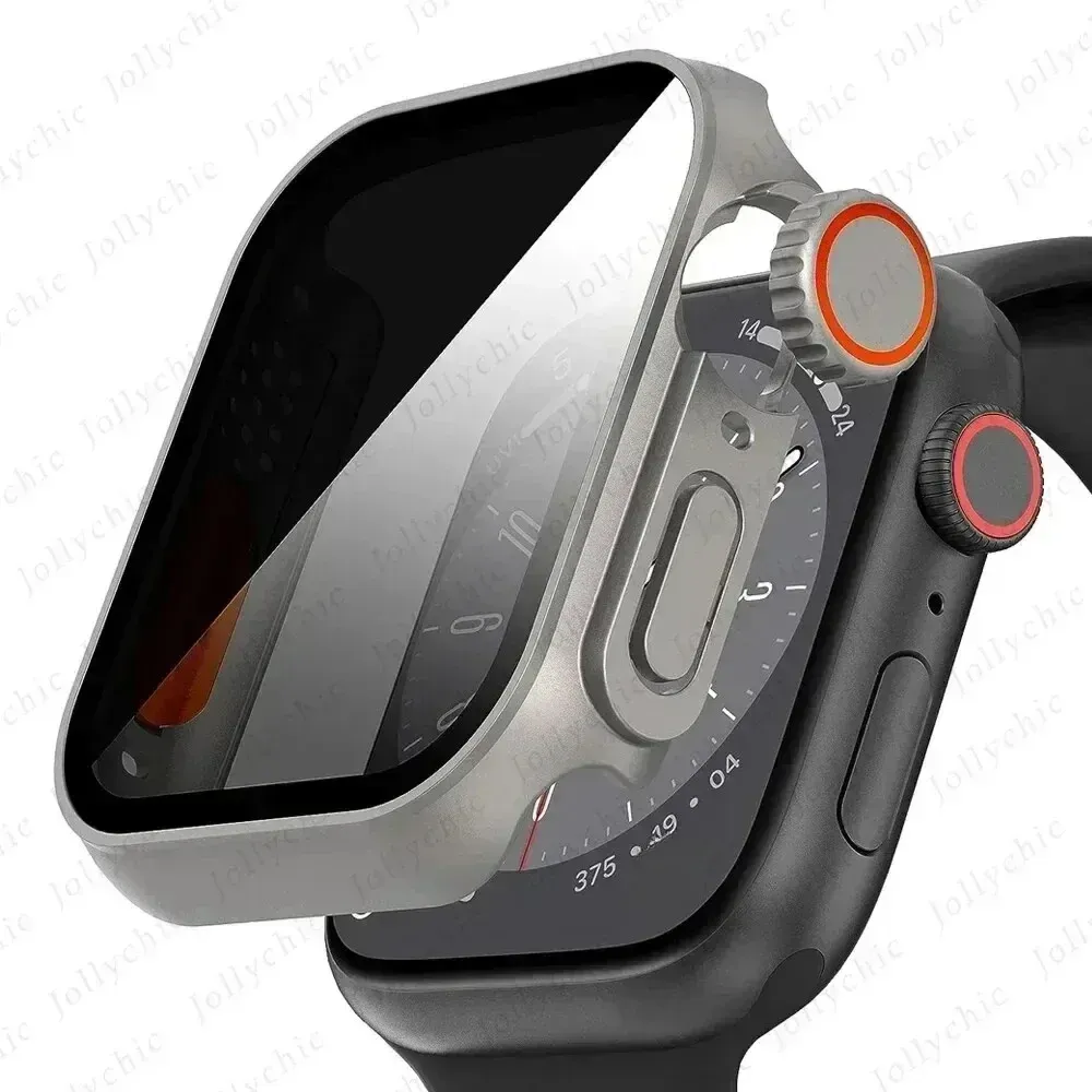 Coque + verre trempé pour Apple Watch Series 9/8/7/6/5/4 SE