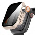 Coque + verre trempé pour Apple Watch Series 9/8/7/6/5/4 SE – Couleur Rose Gold
