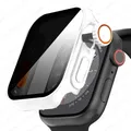 Coque + verre trempé pour Apple Watch Series 9/8/7/6/5/4 SE – Couleur White