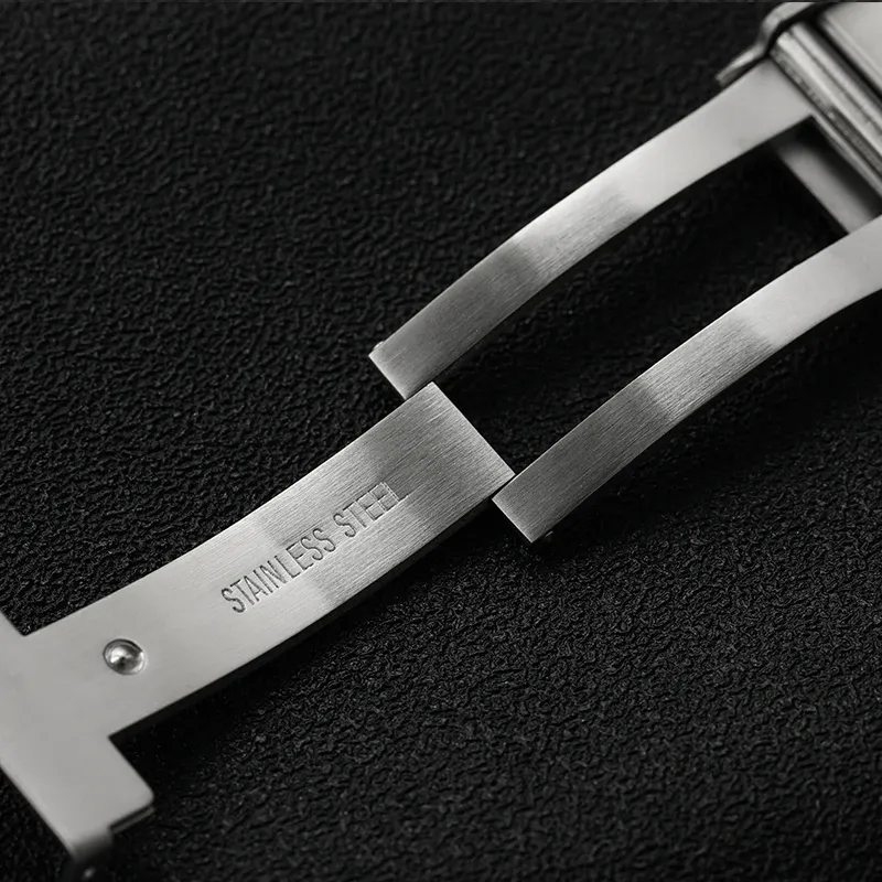 Fermoir de montre acier inoxydable 16 à 22 mm sécurité