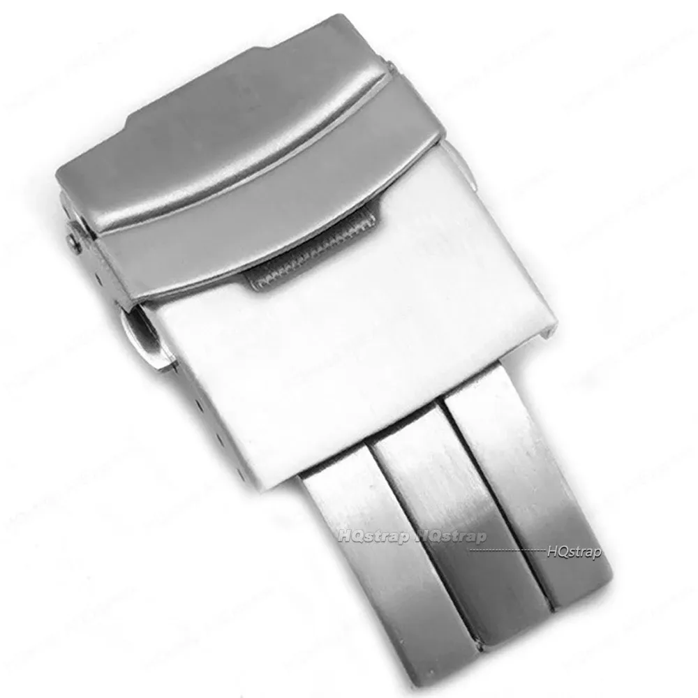 Fermoir de montre acier inoxydable 18 à 22 mm double pression