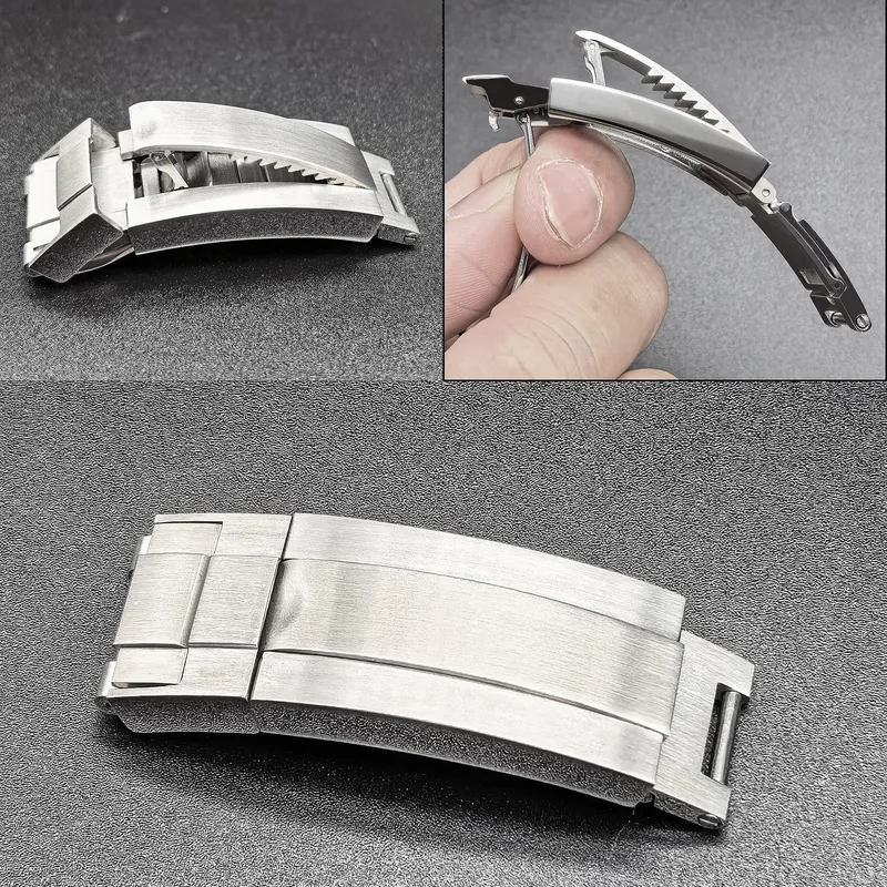 Fermoir de montre Rolex acier inoxydable 9x9 mm brossé