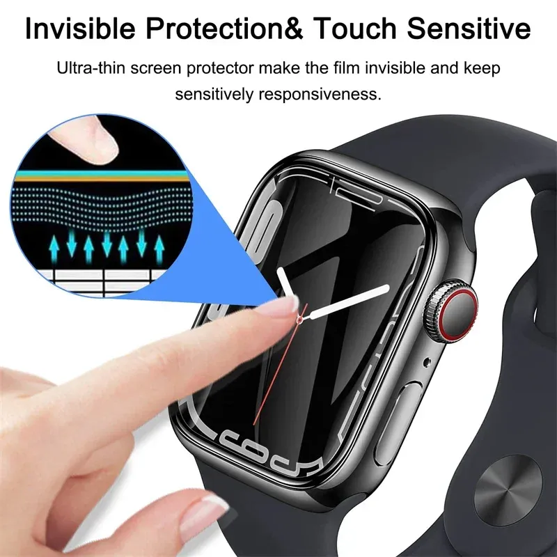 Film de protection écran incurvé pour Apple Watch 38 à 49 mm