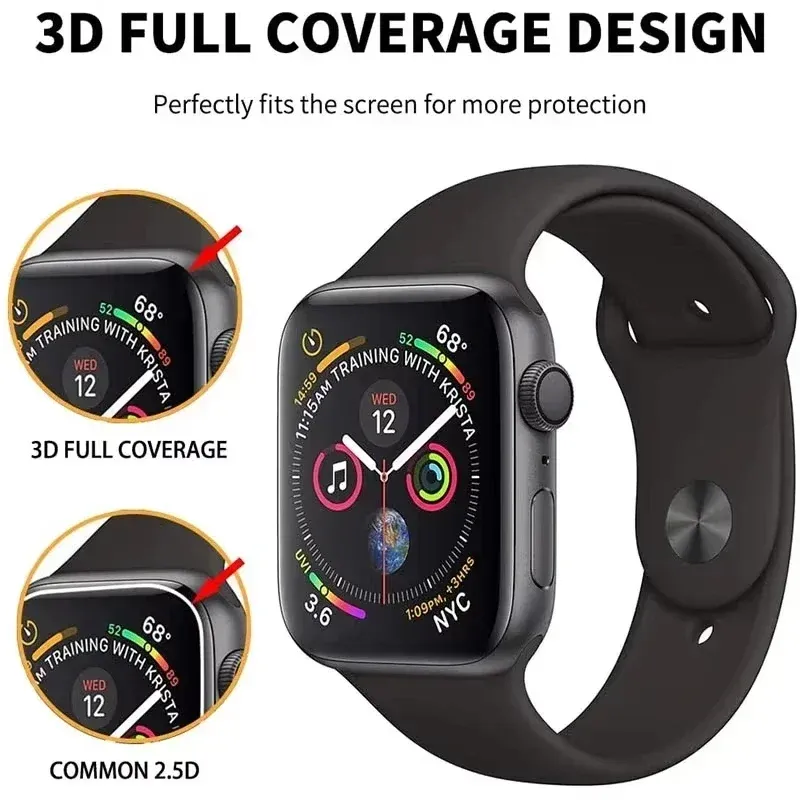 Film de protection écran incurvé pour Apple Watch 38 à 49 mm