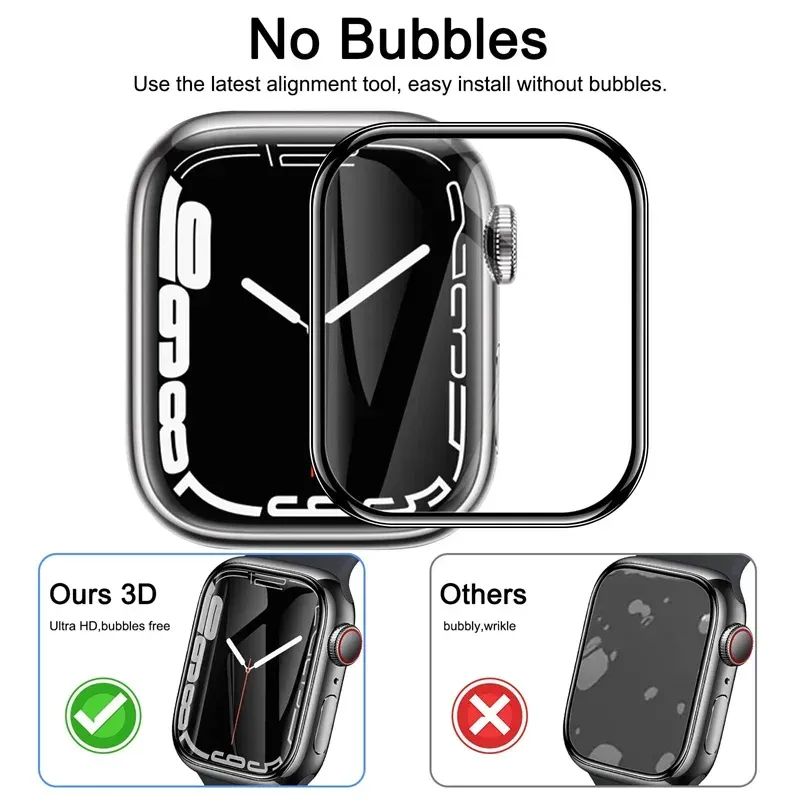 Film de protection écran incurvé pour Apple Watch 38 à 49 mm