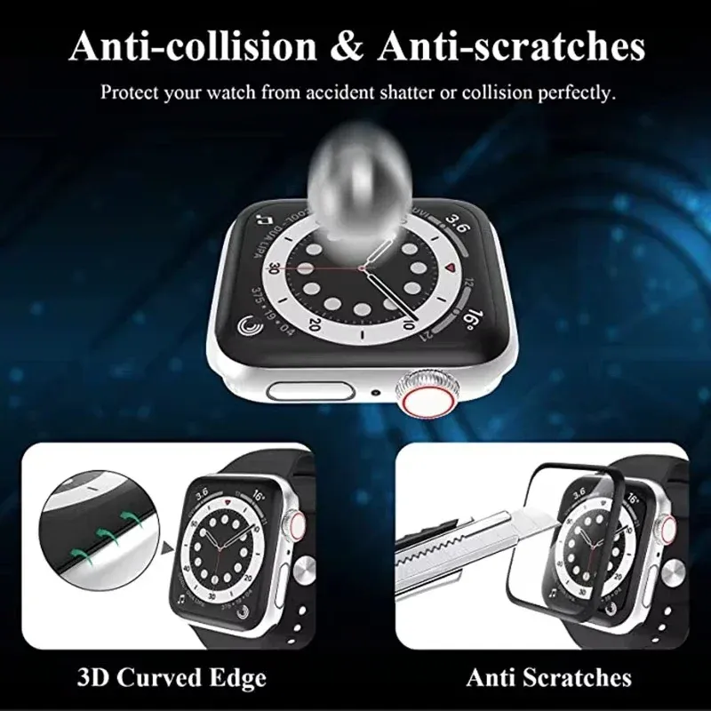 Film de protection écran incurvé pour Apple Watch 38 à 49 mm