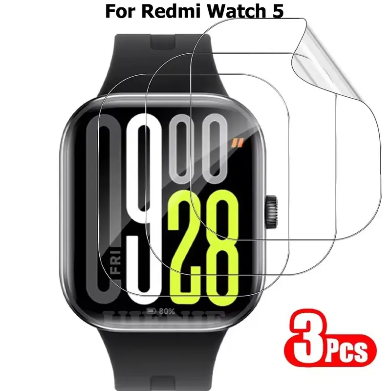 Films hydrogel pour montre Redmi Watch 5 3 pièces