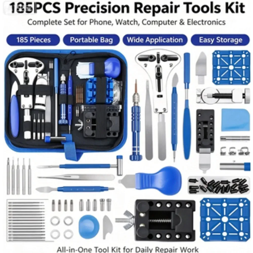 Kit réparation montre 185 pièces