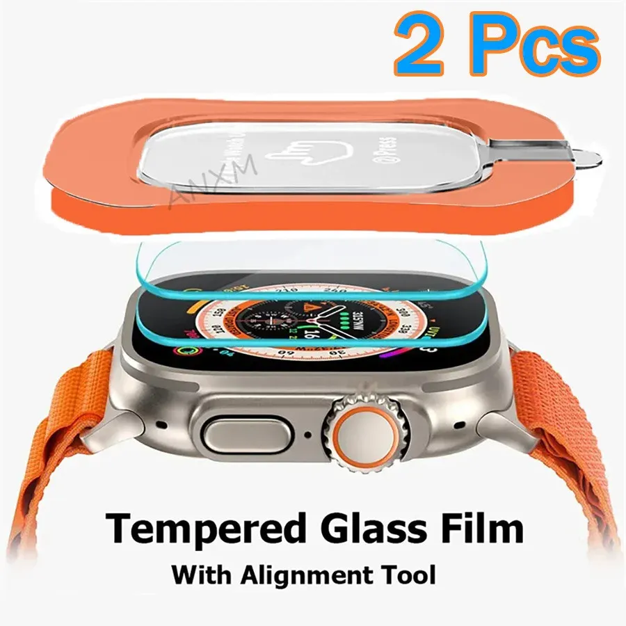 Lot de 2 films verre trempé pour Apple Watch Ultra 49mm