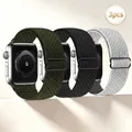 Lot de 3 bracelets nylon tressé 38 à 49 mm pour Apple Watch – Couleur Combination 1