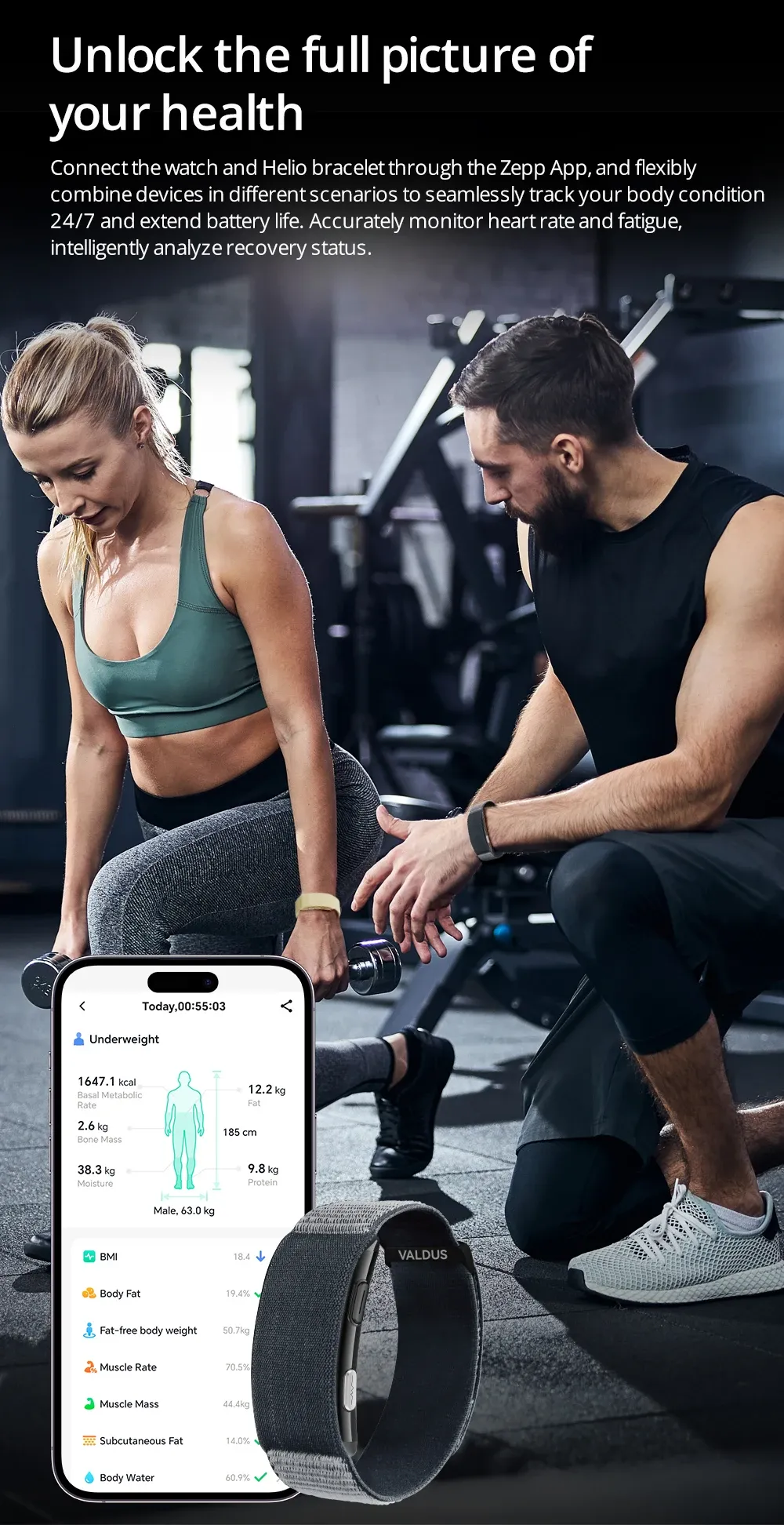 Montre connectée santé ECG sans écran