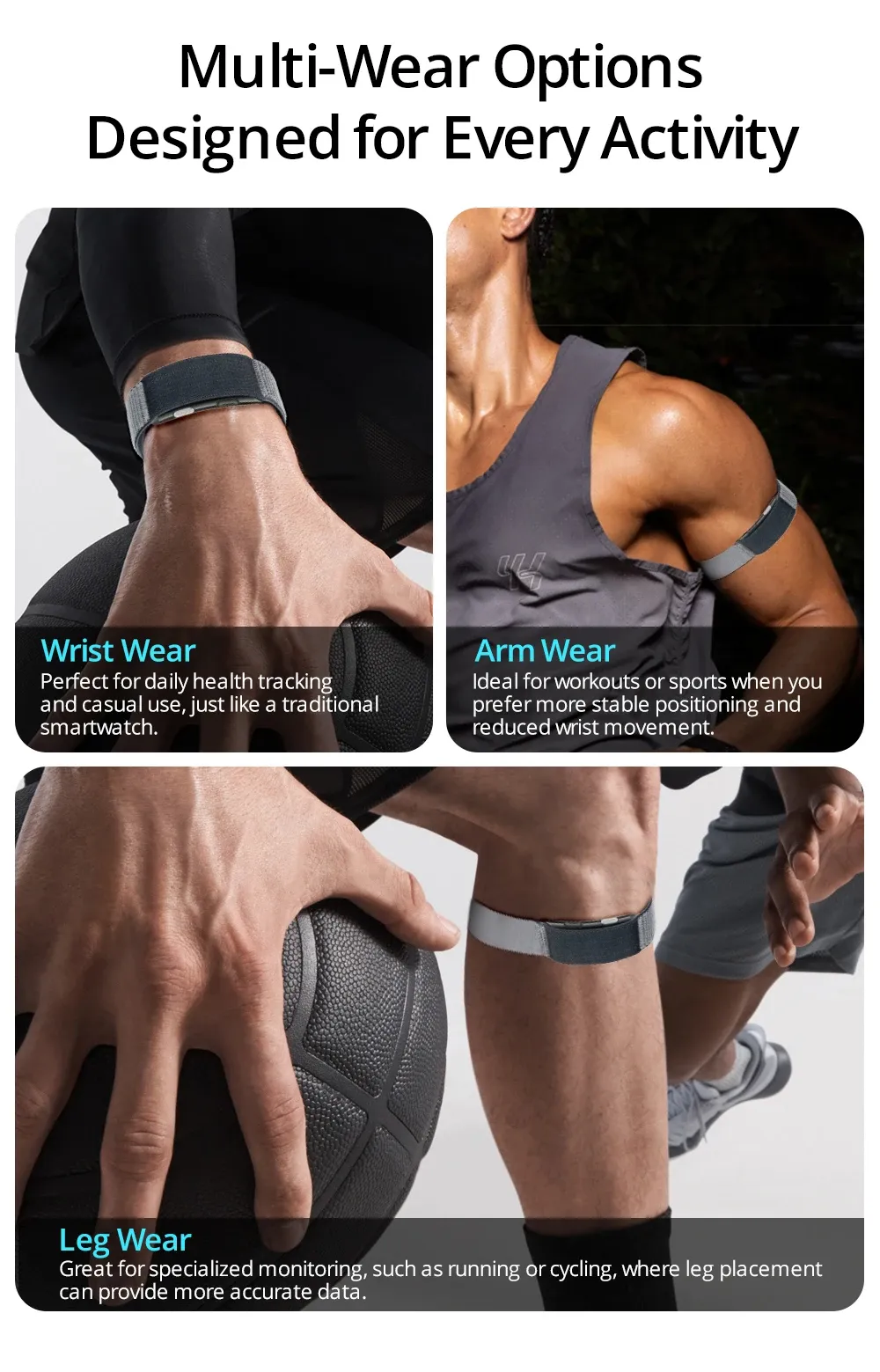 Montre connectée santé ECG sans écran